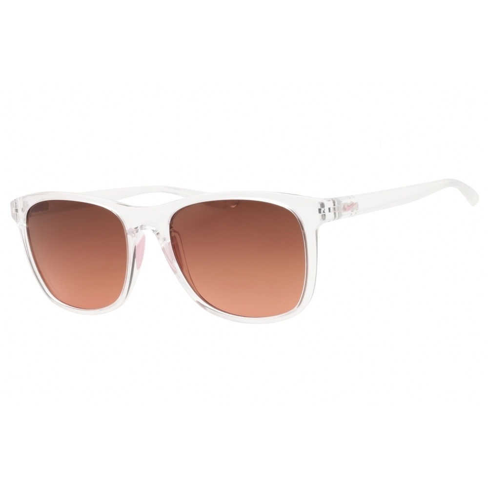NWT Nike PASSAGE EV1199 Crystal Clear Rectangle 55mm Sunglasses